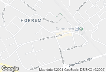 Karte mit Standort von Bäckerei Kraus GmbH - Fil. Horrem