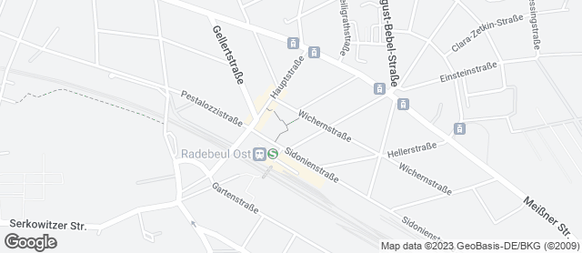 Karte mit Standort von Dresdner Backhaus - Cafe Radebeul