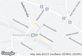 Karte mit Standort von Dresdner Backhaus - Cafe Radebeul