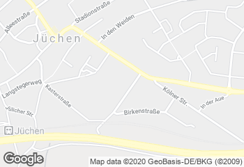 Karte mit Standort von Bäckerei Weyers FIliale im Rewe-Center