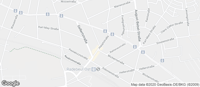 Karte mit Standort von Bäckerei & Konditorei Liebscher