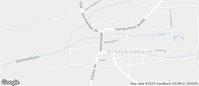 Karte mit Standort von Bäcker Süpke Schloßvippach