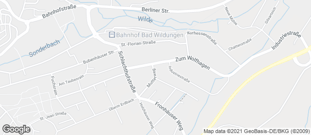 Karte mit Standort von Backhaus Schwarz