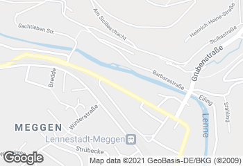 Karte mit Standort von Bäckerei Hesse KG