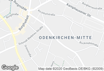 Karte mit Standort von Bäckerei S. Weyers GmbH Filiale in Odenkirchen