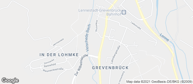 Karte mit Standort von Bäckerei Brinker im Kaufpark Grevenbrück