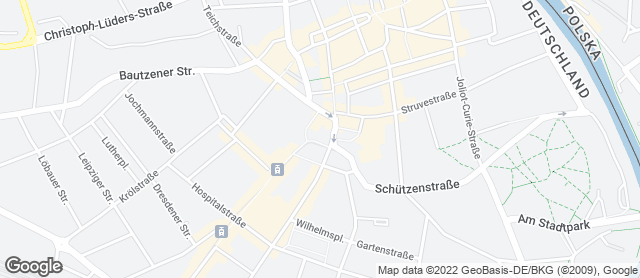Karte mit Standort von Bäckerei Dreißig Café Görlitz