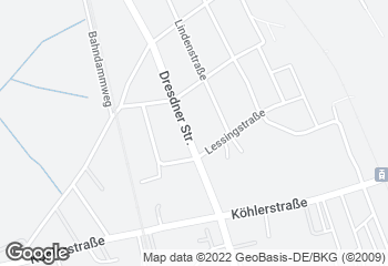 Karte mit Standort von Bäckerei und Konditorei Liebscher