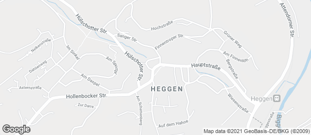 Karte mit Standort von Bäckerei Brinker Heggen