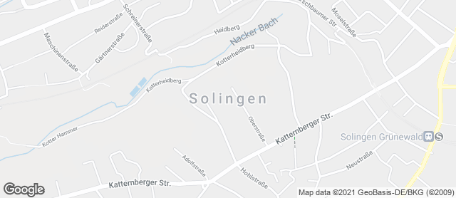 Karte mit Standort von Ihr Bäcker Schüren Bäckerei-Café Filiale "Ohligs"