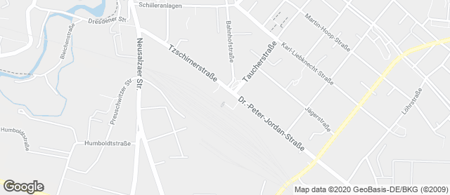 Karte mit Standort von Bäckerei Dreißig GmbH & Co. KG Bahnhof Cafè Bautzen