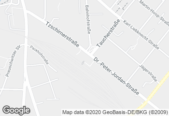 Karte mit Standort von Bäckerei Dreißig GmbH & Co. KG Bahnhof Cafè Bautzen