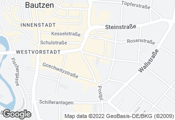 Karte mit Standort von Bäckerei & Konditorei Schwerdtner GmbH