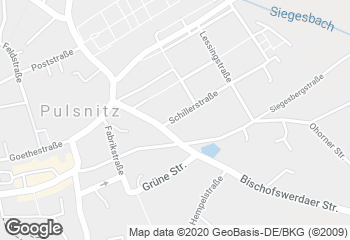Karte mit Standort von Georg Gräfe  Pulsnitzer Pfefferkuchen Gmbh + Co. KG