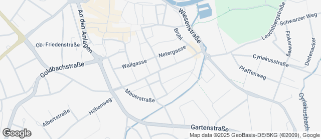 Karte mit Standort von Bäckerei Hufgard