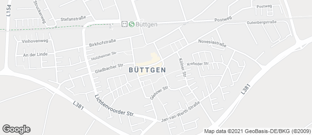 Karte mit Standort von Landbäckerei Stinges