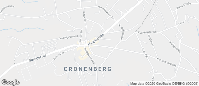 Karte mit Standort von Bio-Troll Wuppertal-Cronenberg
