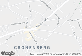 Karte mit Standort von Bio-Troll Wuppertal-Cronenberg