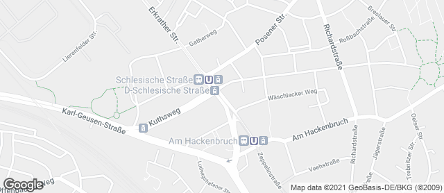 Karte mit Standort von Dein Stadtbäcker Reisholzer Straße 26