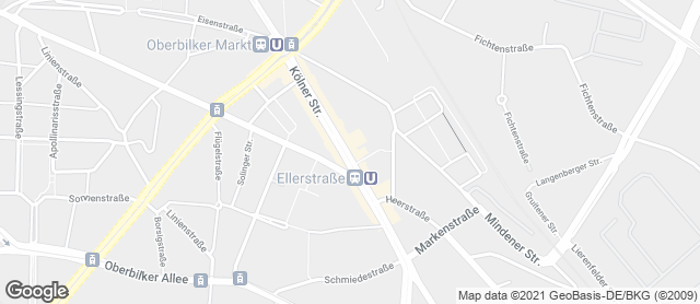 Karte mit Standort von Dein Stadtbäcker Kölner Straße 26