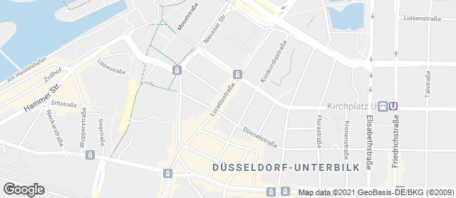 Karte mit Standort von Dein Stadtbäcker Lorettostraße 14