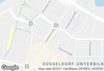 Karte mit Standort von Dein Stadtbäcker Lorettostraße 14