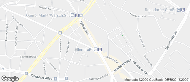 Karte mit Standort von Kölnerstraße