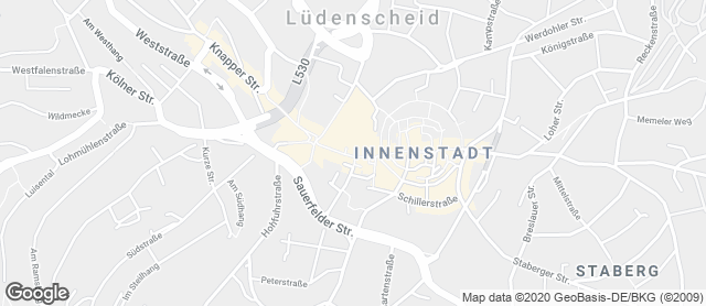 Karte mit Standort von BrotCafe in der Fußgängerzone