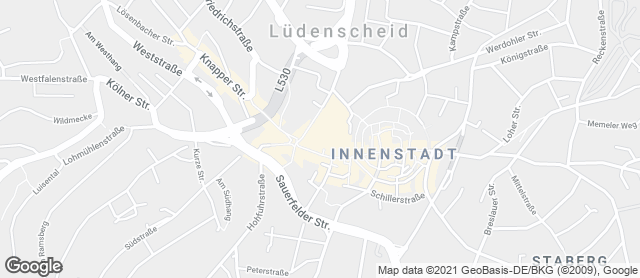 Karte mit Standort von Bäckerei Hesse KG