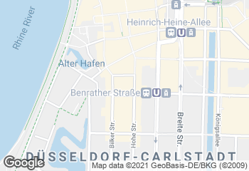 Karte mit Standort von Ihr Bäcker Schüren, Bäckerei Filiale "Carlsplatz"
