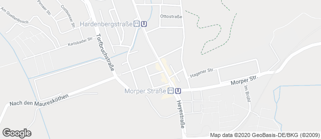 Karte mit Standort von Bäckerei Terbuyken
