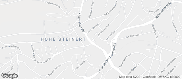 Karte mit Standort von Bäckerei Hesse KG