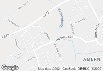 Karte mit Standort von Landbäckerei Stinges
