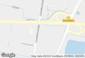 Karte mit Standort von Bäcker- U. Konditoreneinkauf Eg Bäko Düsseldorf