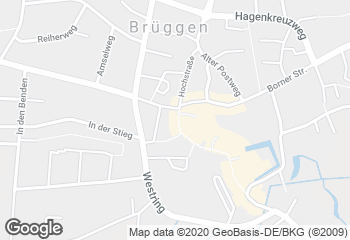 Karte mit Standort von Bäckerei Achten