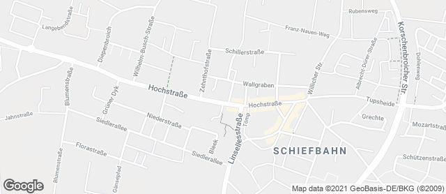 Karte mit Standort von Landbäckerei Stinges