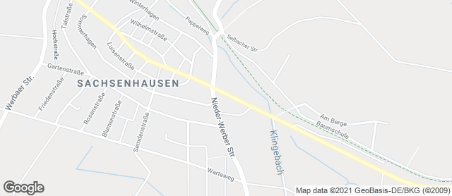 Karte mit Standort von Bäckerei Plücker