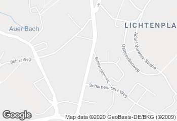 Karte mit Standort von Policks Backstube - Standort Lichtscheid