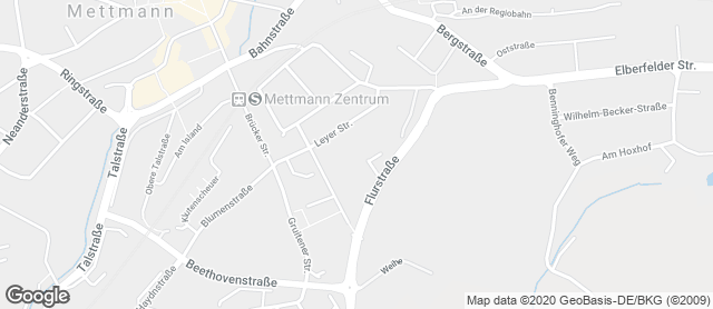 Karte mit Standort von Flurstraße