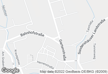 Karte mit Standort von Bäckerei Bergmann & Sohn GmbH