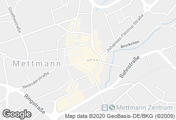 Karte mit Standort von Ihr Bäcker Schüren Bäckerei-Café Filiale "Mettmann"