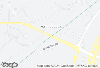 Karte mit Standort von Spezialitäten Bäckerei & Konditorei Behmer - Düsseldorfer Str. / Wuppertal