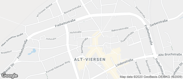 Karte mit Standort von Bäckerei-Konditorei  Kerskens