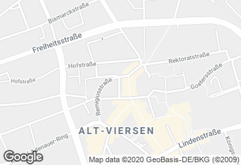 Karte mit Standort von Bäckerei-Konditorei  Kerskens