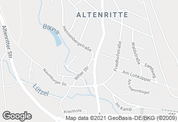 Karte mit Standort von Bäckerei Krug