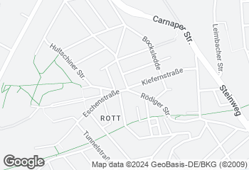 Karte mit Standort von Spezialitäten Bäckerei & Konditorei Behmer - Rödiger Str. / Wuppertal Barmen
