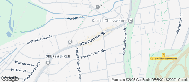 Karte mit Standort von Bäckerei Döhne