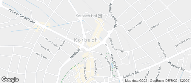 Karte mit Standort von BROT-CAFE am Hauptbahnhof