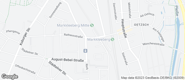 Karte mit Standort von Wendl GmbH Konditorei & Bäckerei, Filiale Rathausgalerie Markkleeberg