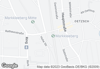 Karte mit Standort von Wendl GmbH Konditorei & Bäckerei, Filiale Bahnhof Markkleeberg